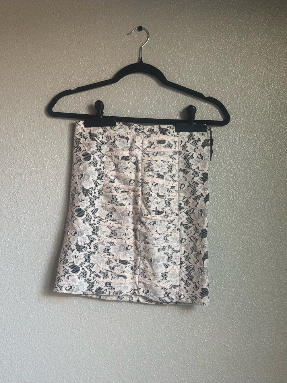 Lace Overlay Mini Skirt